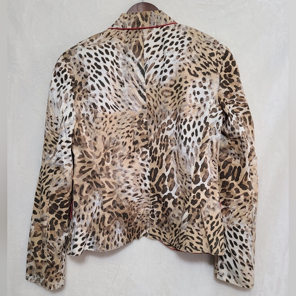 Escada Sport Animal Print Blazer Size 38 - Picture 3 of 5